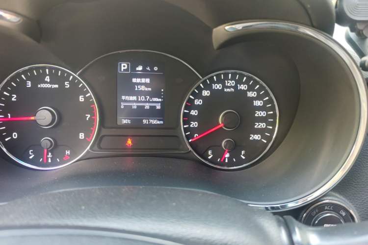 Used Kia K3 2016 1.6L Automatic GLS Odometer Close Up