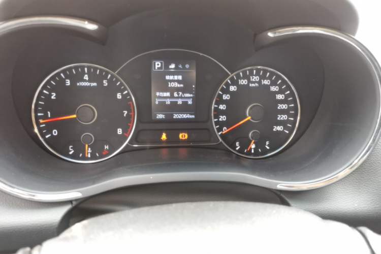Used Kia K3 2016 1.6L Automatic GL Odometer Close Up