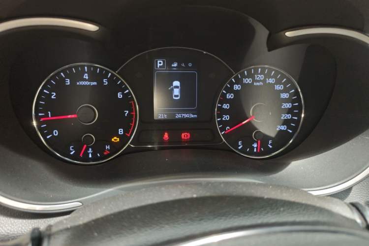Used Kia K3 2016 1.6L Automatic GLS Odometer Close Up