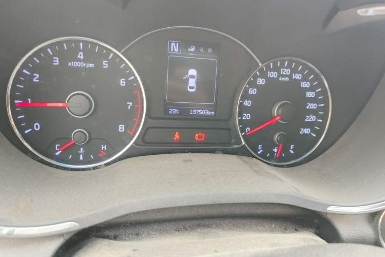 Used Kia K3 2016 1.6L Automatic GLS Odometer Close Up