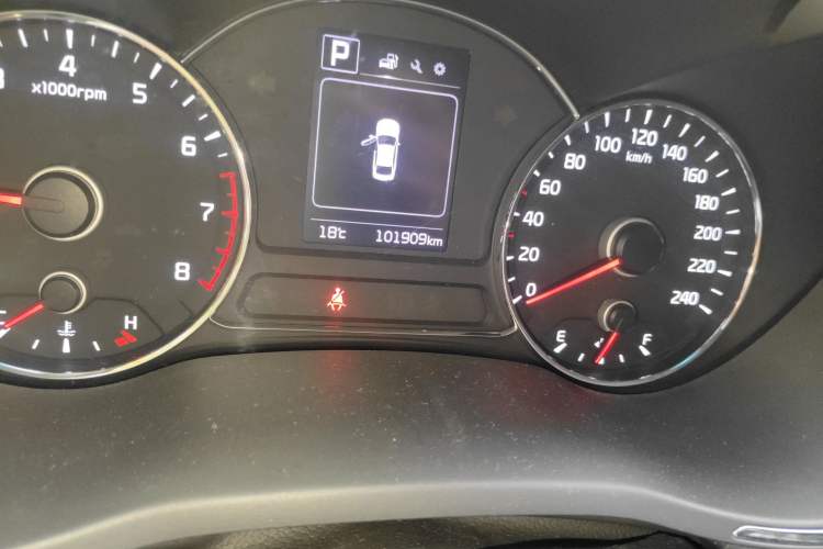 Used Kia K3 2016 1.6L Automatic GLS Odometer Close Up