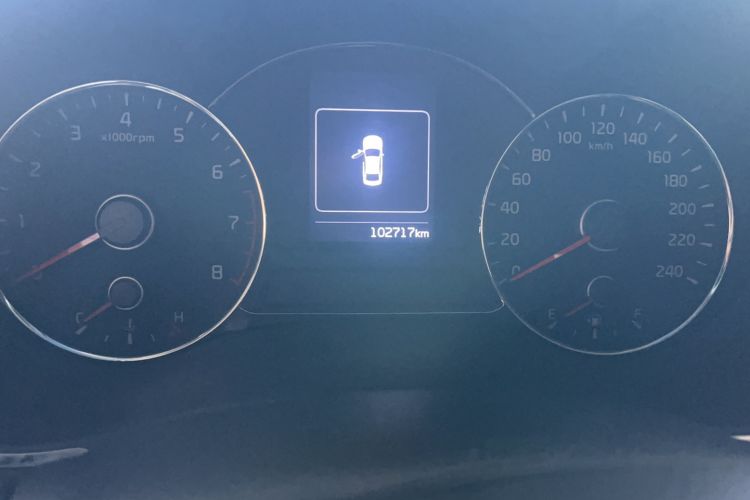 Used Kia K3 2016 1.6L Automatic GLS Odometer Close Up