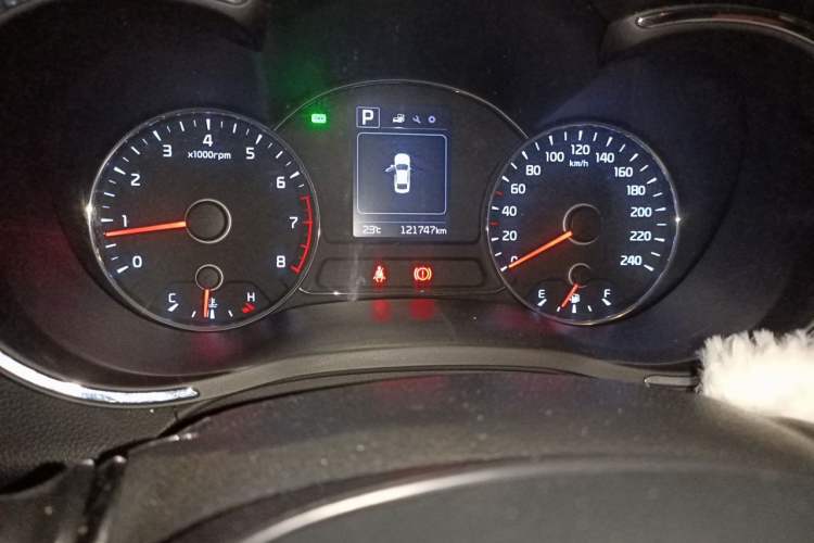 Used Kia K3 2016 1.6L Automatic GLS Odometer Close Up