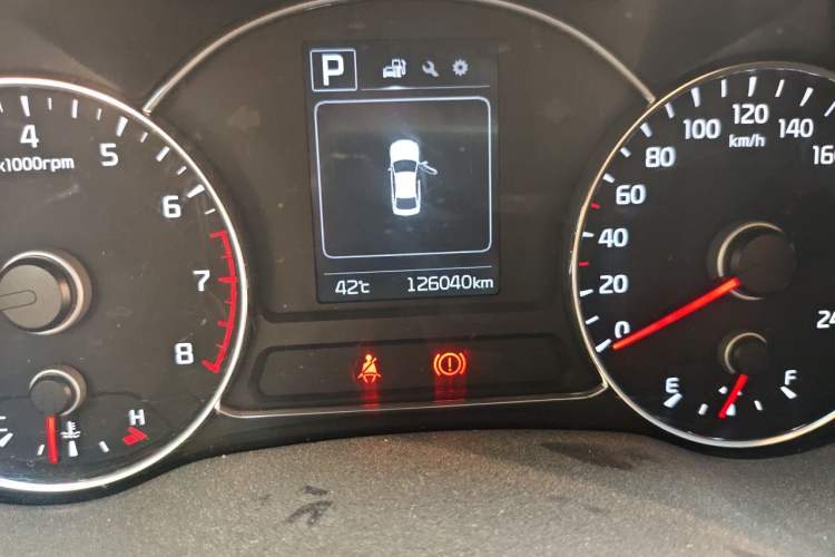Used Kia K3 2016 1.6L Automatic DLX Odometer Close Up