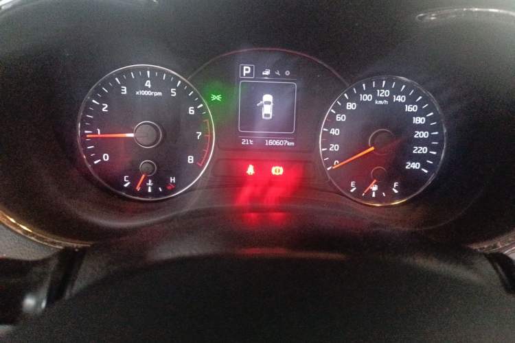 Used Kia K3 2016 1.6L Automatic GLS Odometer Close Up