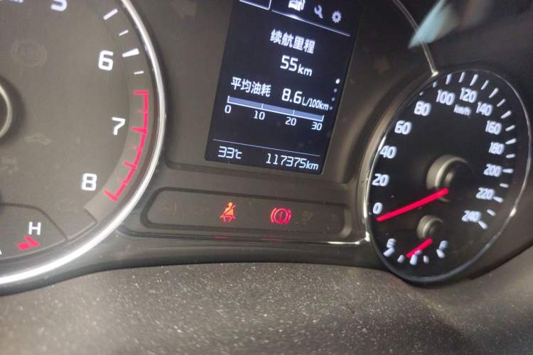 Used Kia K3 2016 1.6L Automatic GLS Odometer Close Up