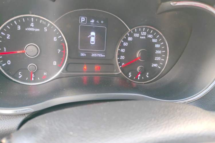 Used Kia K3 2016 1.6L Automatic GL Odometer Close Up