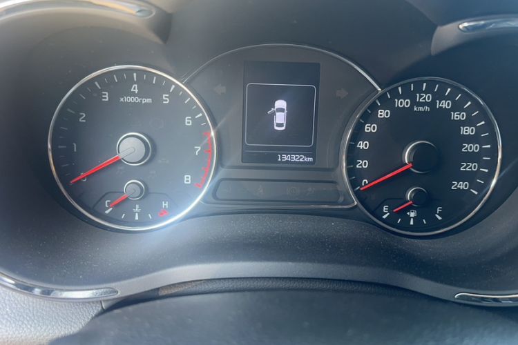 Used Kia K3 2016 1.6L Automatic GLS Odometer Close Up