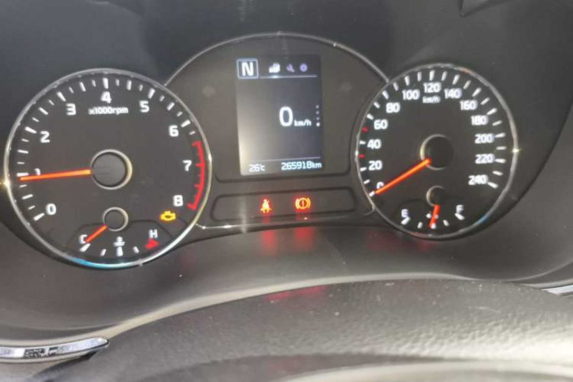 Used Kia K3 2016 1.6L Automatic GL Odometer Close Up