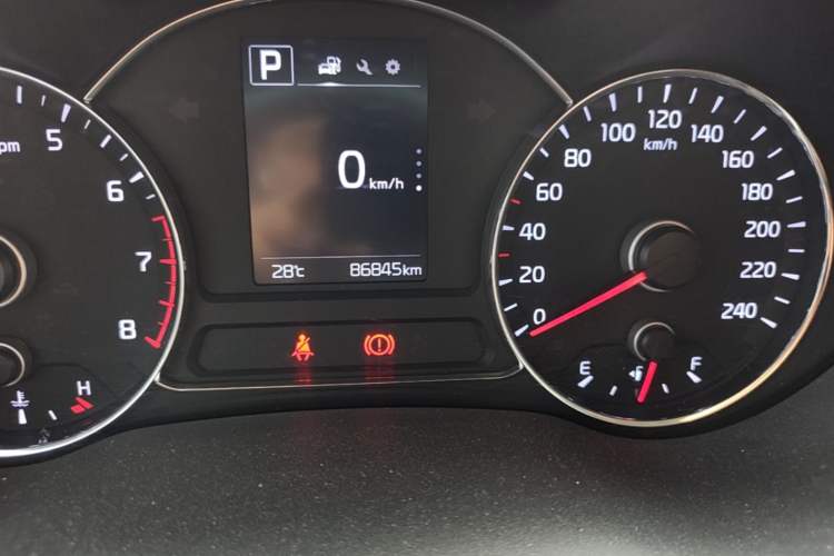 Used Kia K3 2016 1.6L Automatic GLS Odometer Close Up
