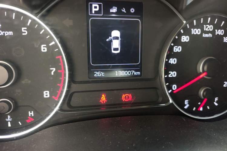 Used Kia K3 2016 1.6L Automatic GLS Odometer Close Up