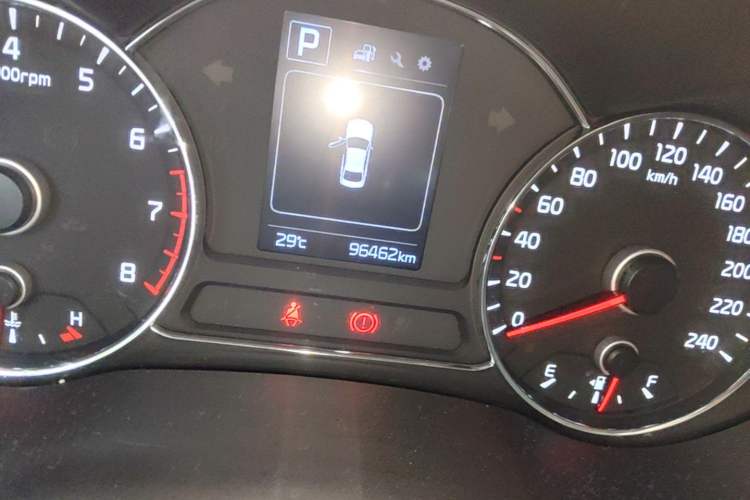 Used Kia K3 2016 1.6L Automatic with Sunroof Odometer Close Up
