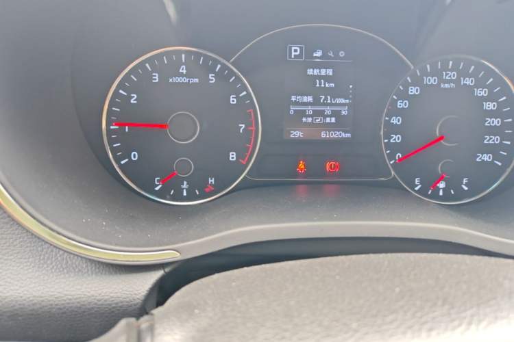 Used Kia K3 2016 1.6L Automatic GLS Odometer Close Up