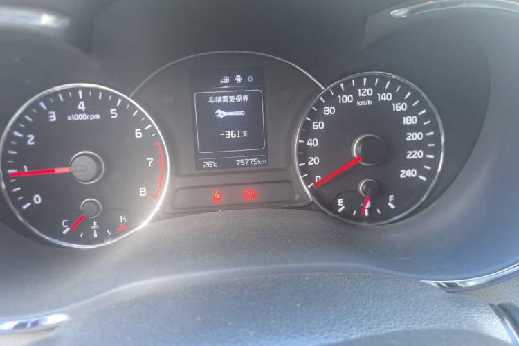 Used Kia K3 2016 1.6L Manual GL Odometer Close Up
