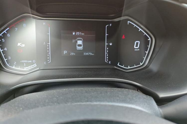 Used Kia K3 2020 1.5L CVT New Sharp Edition with Sunroof Odometer Close Up