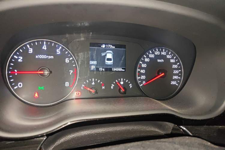 Used Kia K3 (Kai Shen) 2017 1.6T Automatic GLS Odometer Close Up