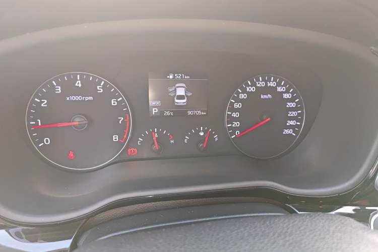Used Kia K3 (Kai Shen) 2017 1.6T Automatic GLS Odometer Close Up
