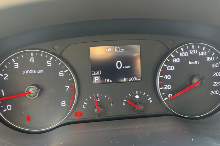 Used Kia K3 (Kai Shen) 2017 1.8L Automatic GLS Odometer Close Up