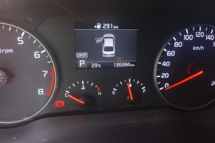 Used Kia K3 (Kai Shen) 2017 1.8L Automatic GLS Odometer Close Up