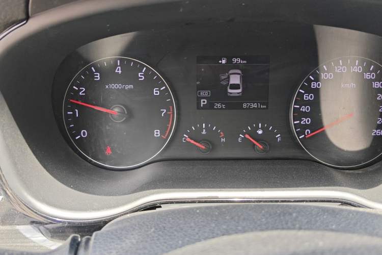 Used Kia K3 (Kai Shen) 2017 1.6T Automatic GLS Odometer Close Up