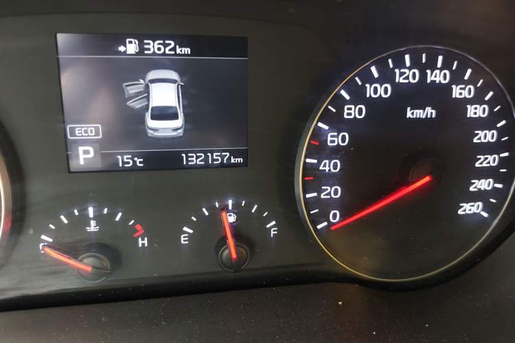 Used Kia K3 (Kai Shen) 2017 1.6T Automatic GLS Odometer Close Up