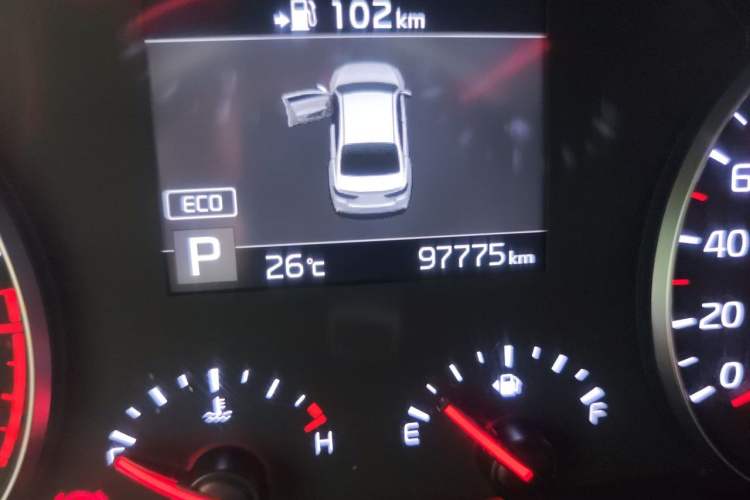 Used Kia K3 (Kai Shen) 2017 1.8L Automatic GLS Odometer Close Up