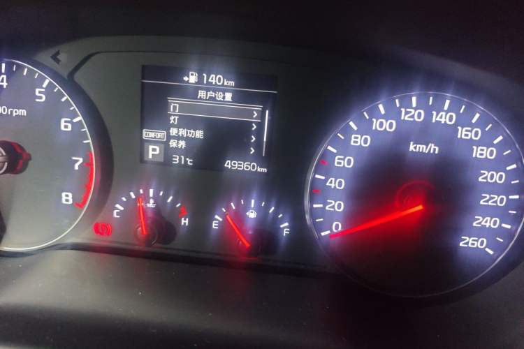 Used Kia K3 (Kai Shen) 2017 1.6T Automatic GLS Odometer Close Up