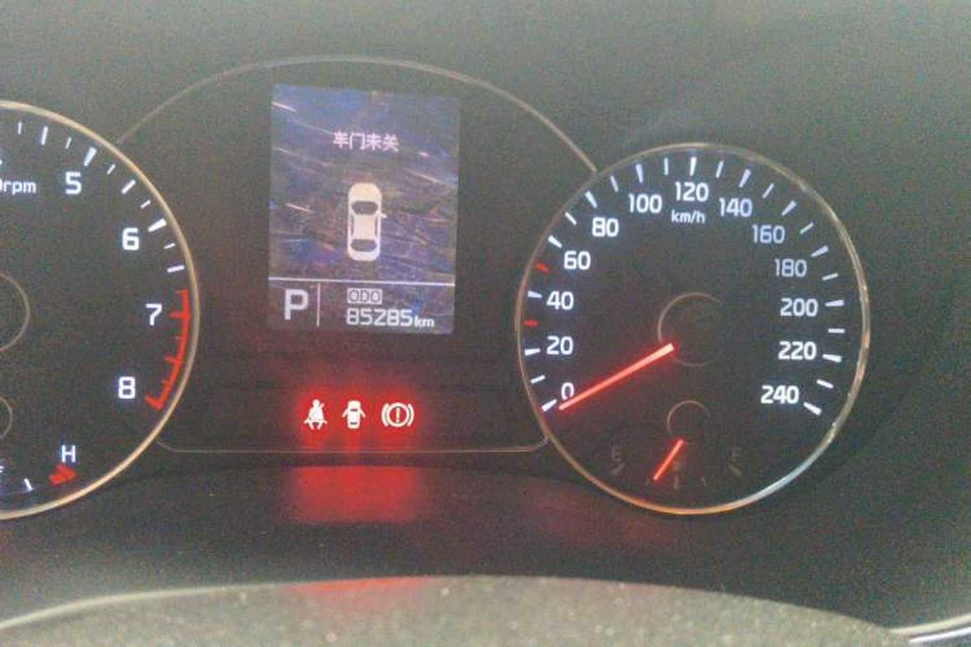 Used Kia K3S 2014 1.6L Automatic GLS Odometer Close Up