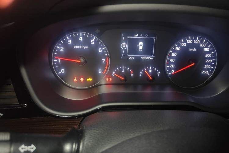 Used Kia K4 2014 1.6T Automatic Turbo Odometer Close Up
