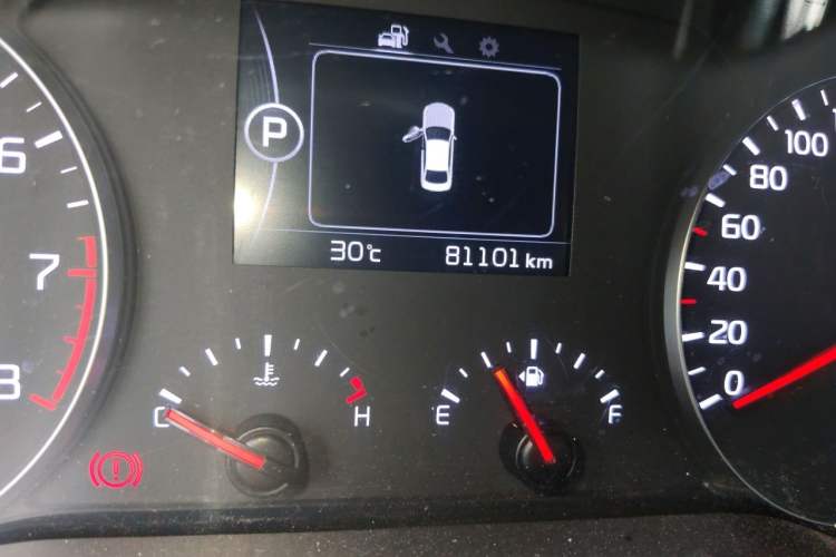 Used Kia K4 2014 1.6T Automatic Turbo Odometer Close Up
