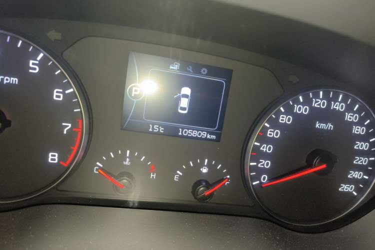 Used Kia K4 2014 1.6T Automatic Turbo Odometer Close Up