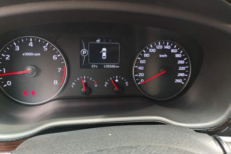 Used Kia K4 2014 1.6T Automatic Turbo Odometer Close Up