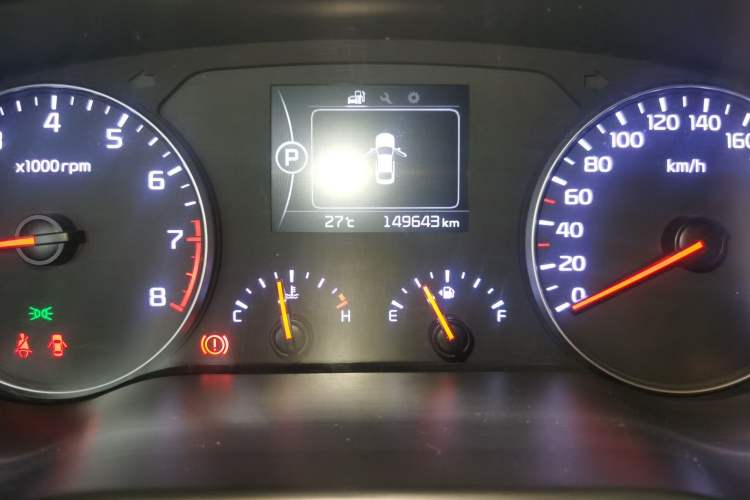 Used Kia K4 2017 1.6T Automatic T-DLX Turbo Odometer Close Up