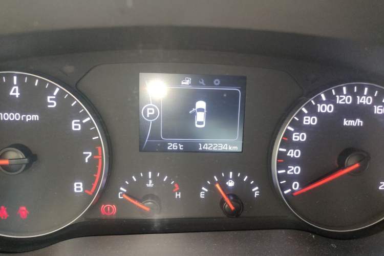 Used Kia K4 2017 1.6T Automatic T-DLX Turbo Odometer Close Up