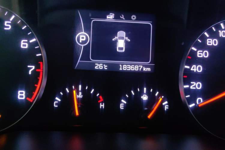Used Kia K4 2017 1.8L Automatic GLS Special Odometer Close Up