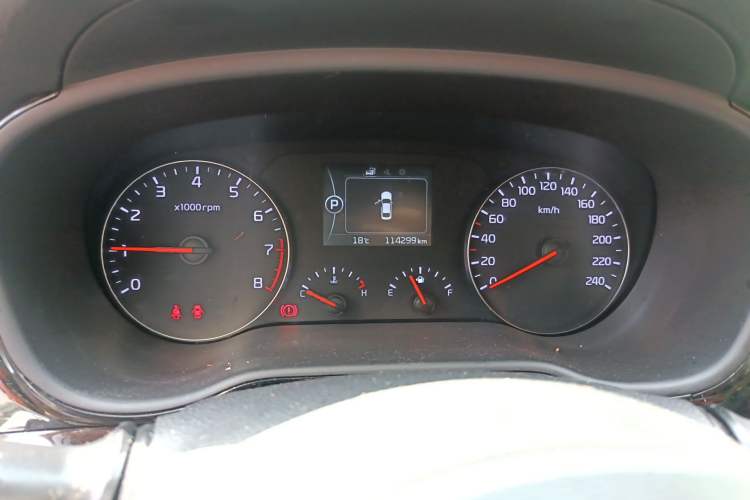 Used Kia K4 2017 1.8L Automatic GLS Special Odometer Close Up
