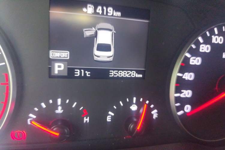 Used Kia K4 2017 1.8L Automatic GLS Special Odometer Close Up
