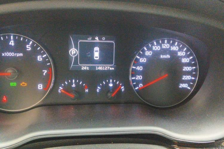 Used Kia K4 2017 1.8L Automatic GLS Special Odometer Close Up