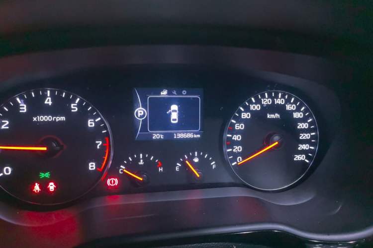 Used Kia K4 2017 1.6T Automatic T-DLX Turbo Odometer Close Up