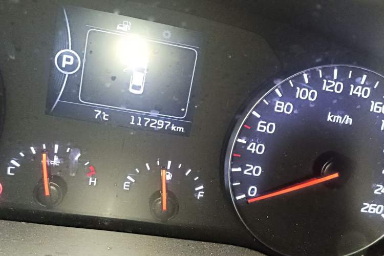 Used Kia K4 2017 1.6T Automatic T-DLX Turbo Odometer Close Up