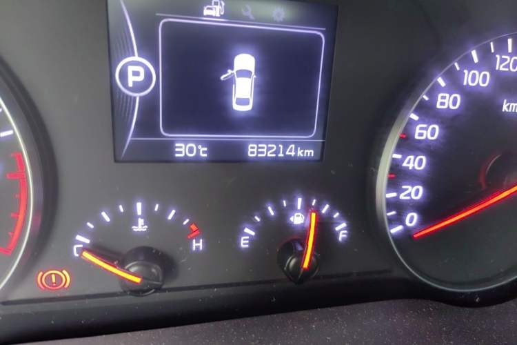 Used Kia K4 2017 1.6T Automatic T-GLS Special Odometer Close Up