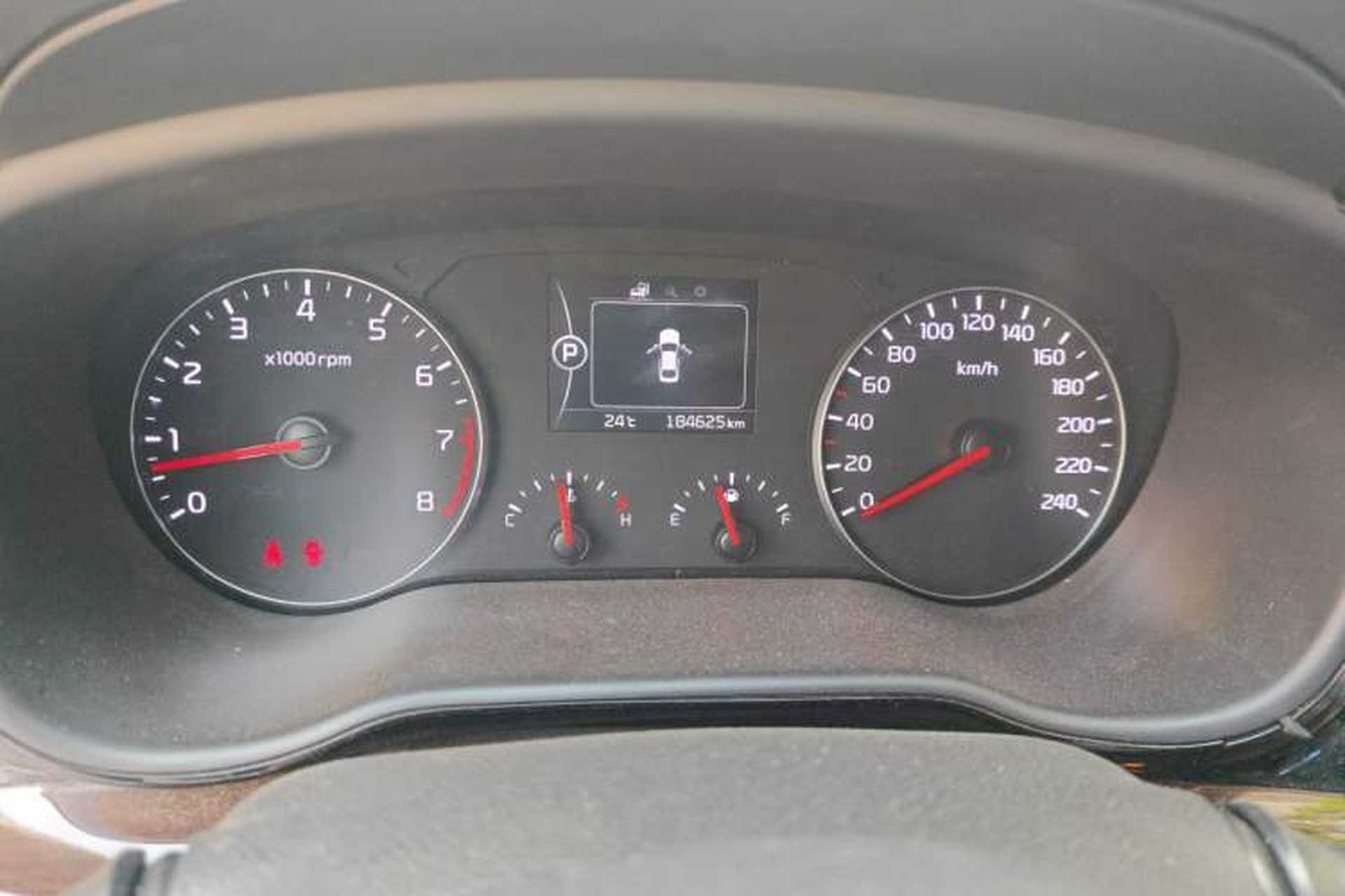 Used Kia K4 2017 1.8L Automatic GLS Special Odometer Close Up