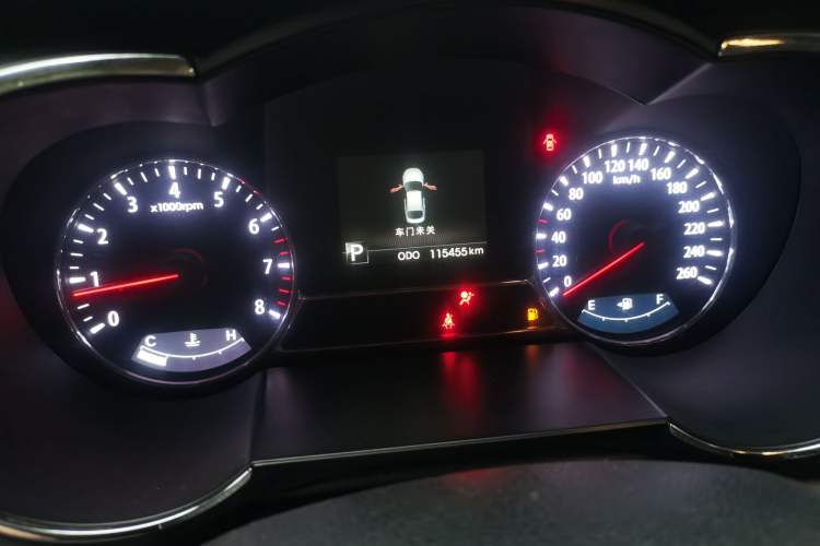 Used Kia K5 2012 2.0L Automatic DLX Odometer Close Up