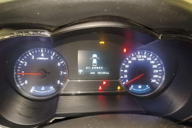 Used Kia K5 2012 2.0L Automatic DLX Odometer Close Up