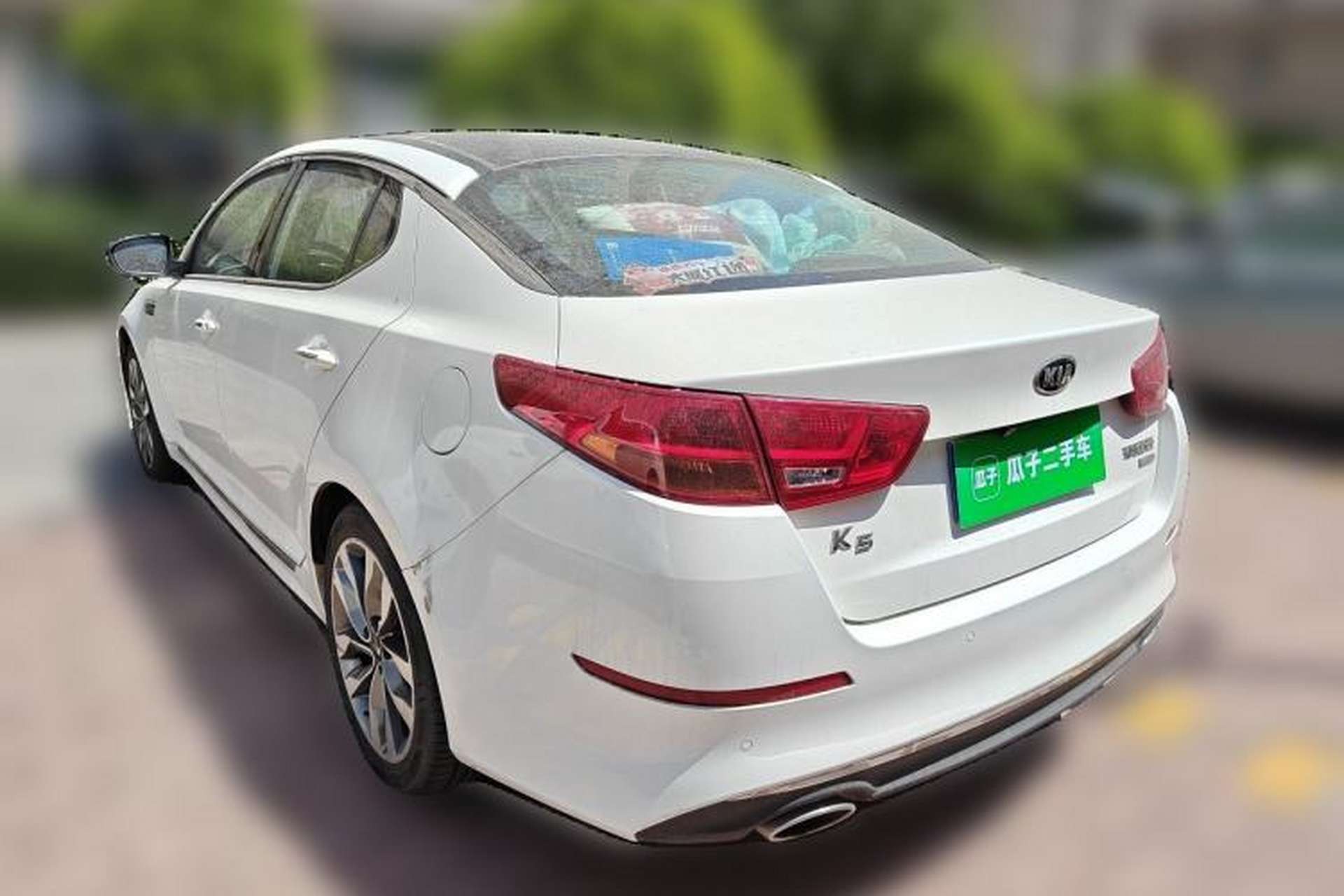 Used Kia K5 2014 2.0L Automatic LUXURY Rear Left 45 Deg