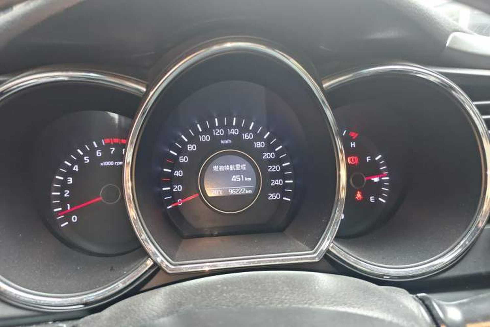 Used Kia K5 2015 2.0L Automatic GL Odometer Close Up