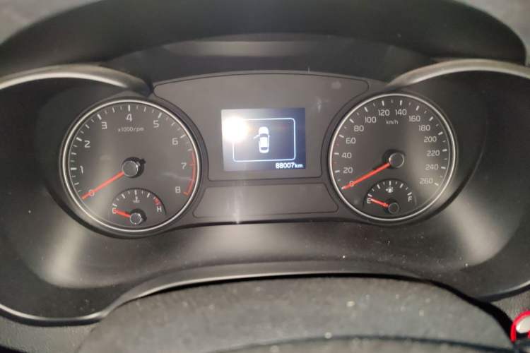 Used Kia K5 2016 1.6T Automatic LUX Odometer Close Up
