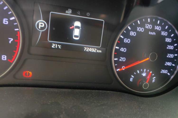 Used Kia K5 2016 2.0L Automatic PRM Odometer Close Up