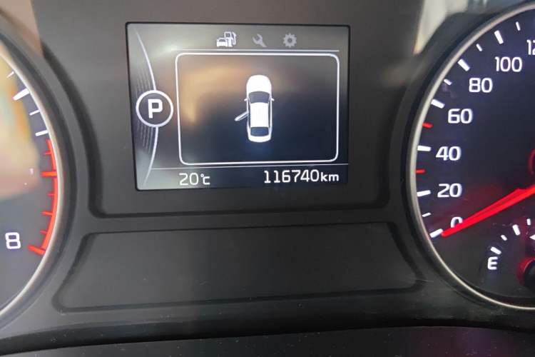 Used Kia K5 2016 1.6T Automatic LUX Odometer Close Up