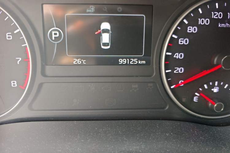 Used Kia K5 2016 2.0L Automatic LUX Odometer Close Up